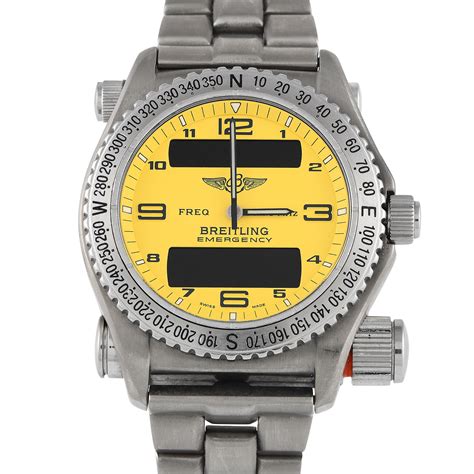 e56121.1 breitling emergency|Breitling Emergency Yellow Dial Watch Ref: E56121.1.